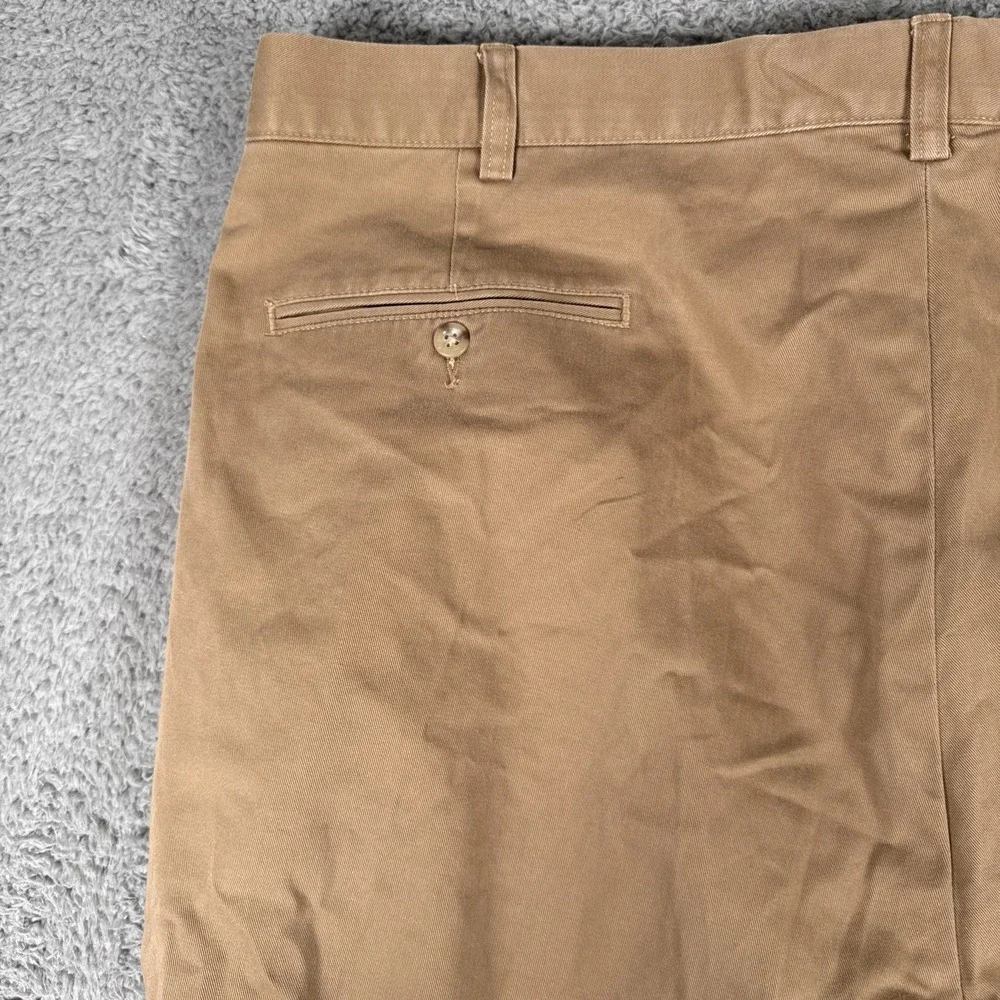 VTG Polo Ralph Lauren Big Andrew Pant Mens 44Bx34 (42x34) Brown Double Pleated